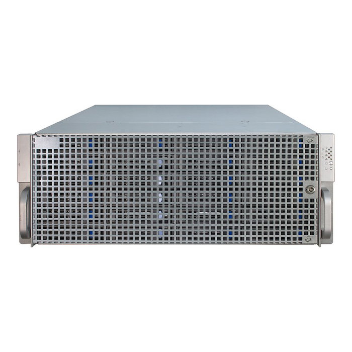 Inter-Tech 4U-4424 Rack Server de 4U, Negro/Plata, Metal, Compatible con ATX/EATX/Mini-ITX/uATX/EEB, 27 Bahías HDD Hot-Swap, 2 Ventiladores de 80mm