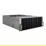 Inter-Tech 4U-4424 Rack Server de 4U, Negro/Plata, Metal, Compatible con ATX/EATX/Mini-ITX/uATX/EEB, 27 Bahías HDD Hot-Swap, 2 Ventiladores de 80mm