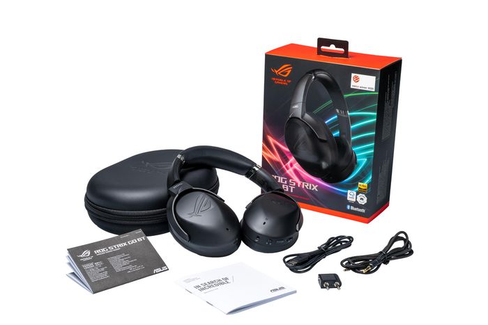 Asus ROG Strix Go BT Auriculares Gaming con Cancelación Ruido Activa ANC, Bluetooth, Virtual 7.1, Micro AI, aptX Adaptive, Negro