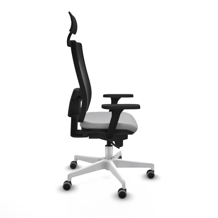 PIQUERAS Y CRESPO Silla de oficina Horna con mecanismo Sincro, Gris claro y Negro PIQUERAS Y CRESPO Silla de oficina Horna con mecanismo Sincro, Gris claro y Negro