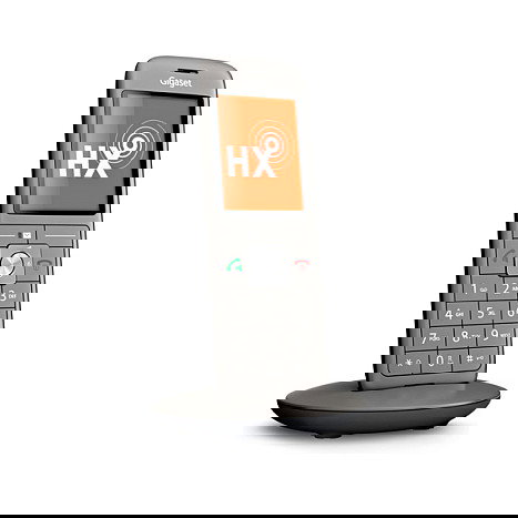 Gigaset CL660HX Duo - Teléfono DECT/Analógico Inalámbrico con Altavoz, Identificador de Llamadas, 400 Entradas, Pantalla TFT 2.4", Antracita/Negro