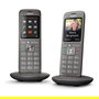 Gigaset CL660HX Duo - Teléfono DECT/Analógico Inalámbrico con Altavoz, Identificador de Llamadas, 400 Entradas, Pantalla TFT 2.4", Antracita/Negro