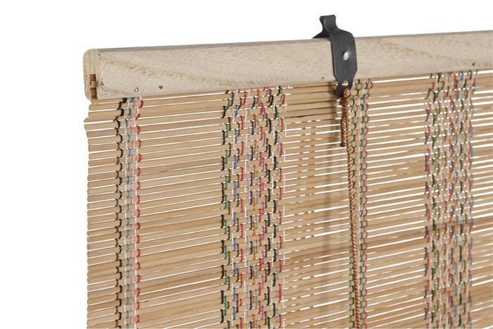DKD Home Decor Estor Enrollable de Bambú Multicolor 90x175 cm