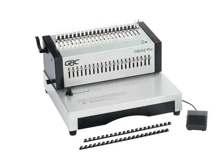 GBC CombBind CB25E Pro Encuadernadora eléctrica de canutillo, perfora 25 hojas, encuaderna 500 hojas, A4