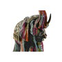 DKD Home Decor Figura de Elefante Multicolor en Resina Colección INDI POP