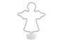 DKD Home Decor Figura Angel Decoracion Luminosa Navidad Tradicional Blanco Led Pp 8 x 29.5 x 23.5 cm