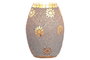 DKD Home Decor Lampara Sobremesa Indio Blanco Cobre 14x19x14 cm 4 Unidades