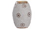 DKD Home Decor Lampara Sobremesa Indio Blanco Cobre 14x19x14 cm 4 Unidades