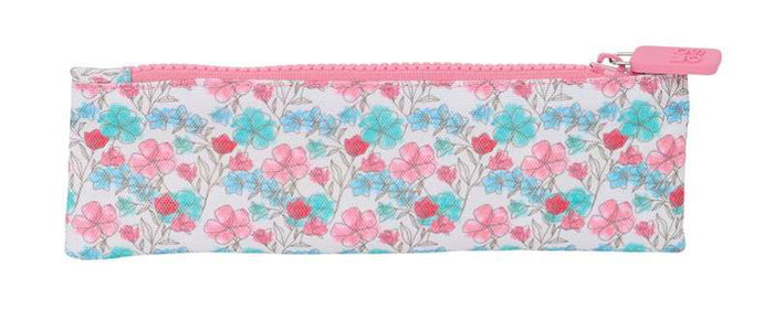 Safta Portatodo estrecho Moos "flores" reciclado 20x6x1 cm