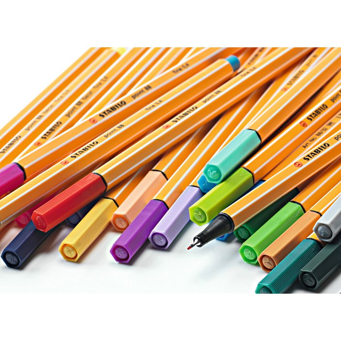 STABILO POINT 88 Estuche de 25 Rotuladores Colores Surtidos STABILO POINT 88 Estuche de 25 Rotuladores Colores Surtidos