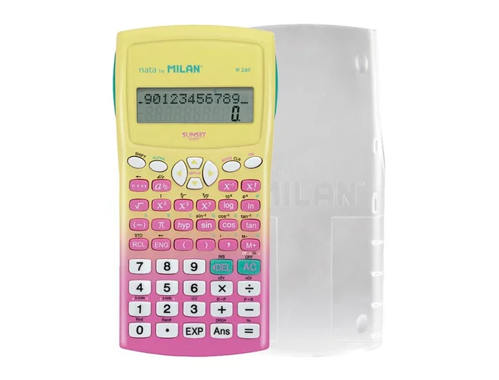 MILAN Calculadora Científica M240 Sunset Rosa/Amarillo MILAN Calculadora Científica M240 Sunset Rosa/Amarillo