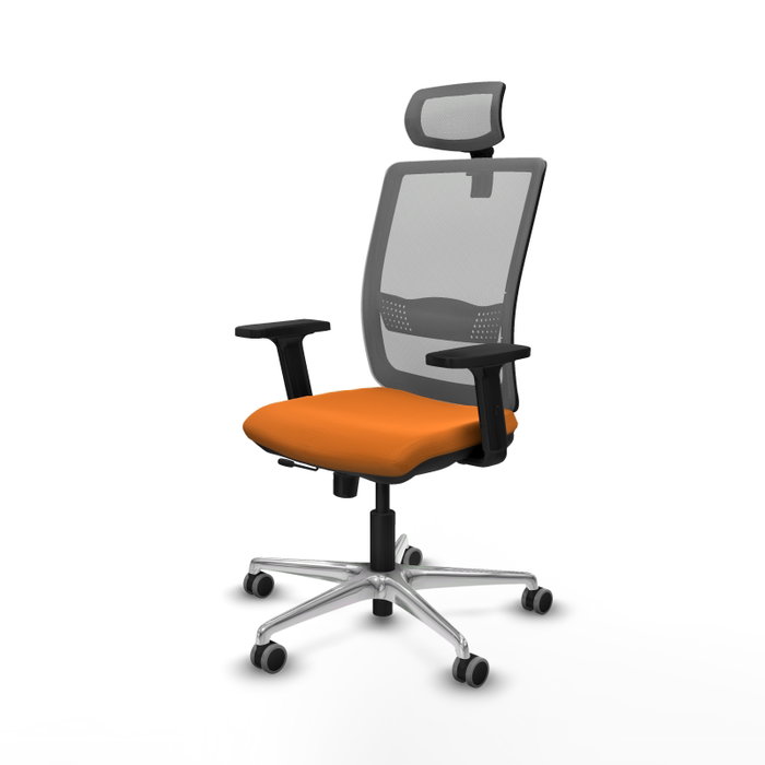 PIQUERAS Y CRESPO Silla de oficina Haches Naranja y Gris