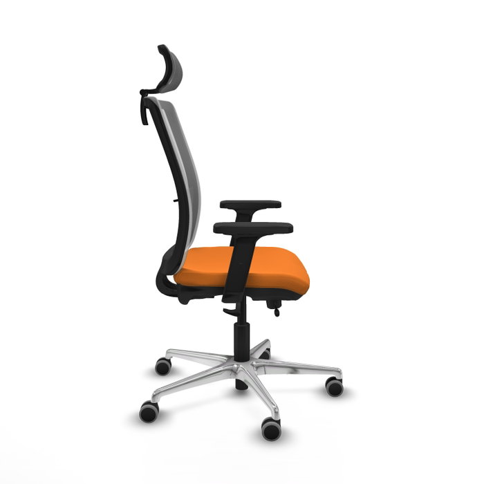 PIQUERAS Y CRESPO Silla de oficina Haches Naranja y Gris