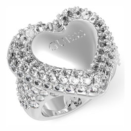 Guess Anillo Beloved JUBR05019JWRH52 para Mujer en Acero Inoxidable