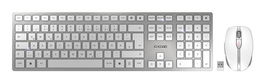 Cherry DW9100S / JD-9100DE-1 - Kit Teclado y Ratón, Color Plata