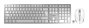Cherry DW 9100 SLIM Set de teclado y ratón Blanco/Plata
