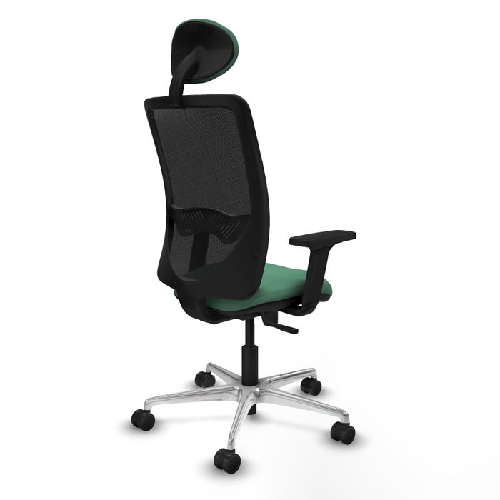 PIQUERAS Y CRESPO Silla de oficina Zulema Verde esmeralda y Negro