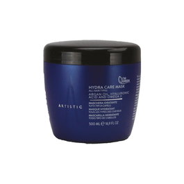 Artistic Hair Hydra Care Mask 500ml Mascarilla con Aceite de Argán Ácido Hialurónico Omega 3 Brillo Vitalidad