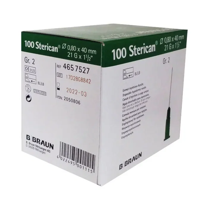B. Braun Agujas Sterican 21G 0,80x120mm Verde B. Braun Agujas Sterican 21G 0,80x120mm Verde