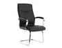 Q-connect Silla de Escritorio Modelo Ena Simil Piel Base Metálica Color Negro Altura Máxima 1050 mm