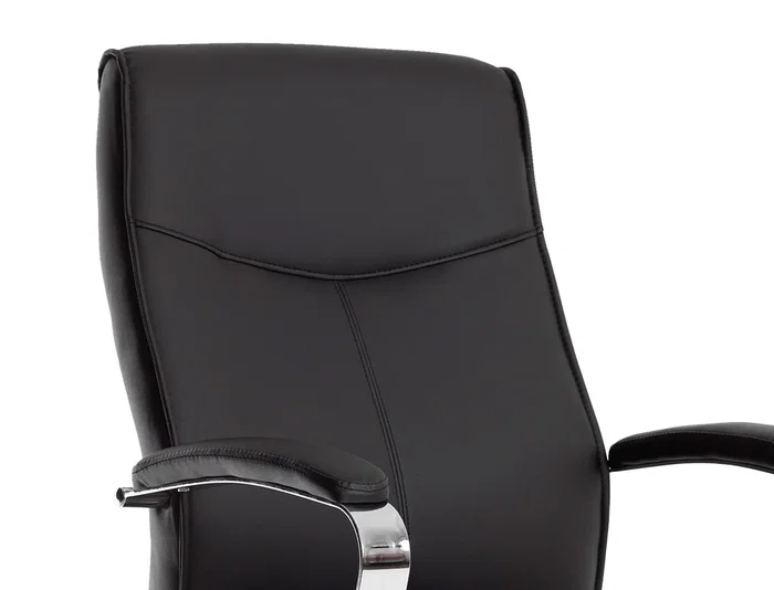 Q-connect Silla de Escritorio Modelo Ena Simil Piel Base Metálica Color Negro Altura Máxima 1050 mm