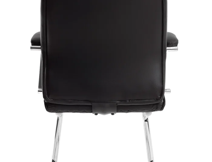 Q-connect Silla de Escritorio Modelo Ena Simil Piel Base Metálica Color Negro Altura Máxima 1050 mm