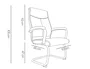 Q-connect Silla de Escritorio Modelo Ena Simil Piel Base Metálica Color Negro Altura Máxima 1050 mm