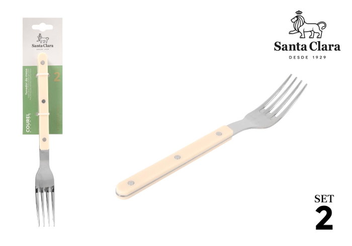 Santa Clara Set de 12 Tenedores de Mesa Courel Blanc Santa Clara Set de 12 Tenedores de Mesa Courel Blanc