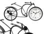 Giftdecor Reloj Forja Bicicleta Negro 19.5 cm Metal (Set de 4)