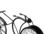 Giftdecor Reloj Forja Bicicleta Negro 19.5 cm Metal (Set de 4)