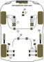 Powerflex Inserto de Silentblock Grande para Soporte Inferior del Motor Black Series