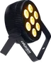 ALGAMLIGHT Foco Proyector Led 7x10W 6-En-1 RGBWAU Slim Profesional con Control Remoto IR y Modos DMX