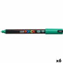 POSCA Marcador PC-1MR Punta Extrafina 0,7mm Verde (Set de 6)