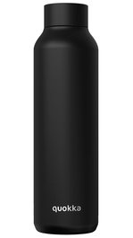 QUOKKA Botella Termo XXL 850ml Acero Inoxidable Solid Jet Black - Mantiene Temperatura