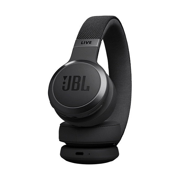 JBL Live 670NC Auriculares Bluetooth Diadema Over-Ear con Cancelación Activa de Ruido (ANC), Negro - 50h Autonomía, Bluetooth 5.3, Resistencia 32 Ohm, Sensibilidad 98 dB, USB-C