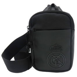 CYP BRANDS Bandolera Real Madrid - Bolso bandolera con logo del club de fútbol, medidas: 140 cm largo x 20 cm alto x 20 cm ancho