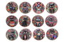 DKD Home Decor Posavasos de Dolomite Gatitos Surtido de 12 Unidades