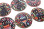 DKD Home Decor Posavasos de Dolomite Gatitos Surtido de 12 Unidades
