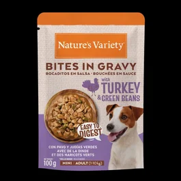 Affinity Nature's V Dog Wet Bites Mini Pavo & Judias 24x100 gr