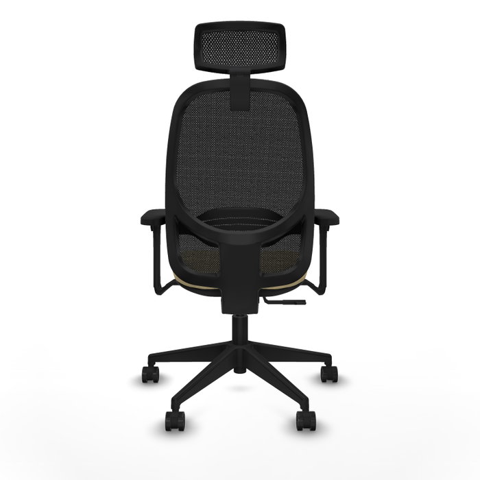 PIQUERAS Y CRESPO Silla de oficina Cilanco con mecanismo Sincro, Crema y Negro