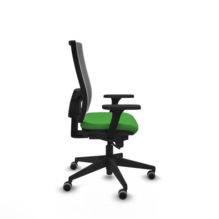 PIQUERAS Y CRESPO Silla de oficina Horna Verde y Gris con Mecanismo Sincro PIQUERAS Y CRESPO Silla de oficina Horna Verde y Gris con Mecanismo Sincro