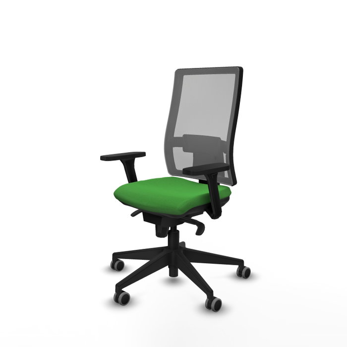 PIQUERAS Y CRESPO Silla de oficina Horna Verde y Gris con Mecanismo Sincro PIQUERAS Y CRESPO Silla de oficina Horna Verde y Gris con Mecanismo Sincro