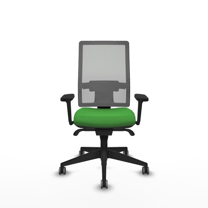 PIQUERAS Y CRESPO Silla de oficina Horna Verde y Gris con Mecanismo Sincro PIQUERAS Y CRESPO Silla de oficina Horna Verde y Gris con Mecanismo Sincro