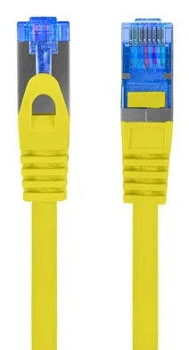 Lanberg PCF6A-10CC Cable de Red Ethernet Cat6a S/FTP RJ-45 1 m Amarillo, Blindado, 10 Gbit/s