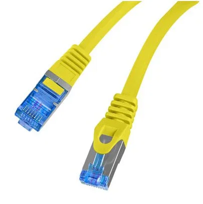 Lanberg PCF6A-10CC Cable de Red Ethernet Cat6a S/FTP RJ-45 1 m Amarillo, Blindado, 10 Gbit/s