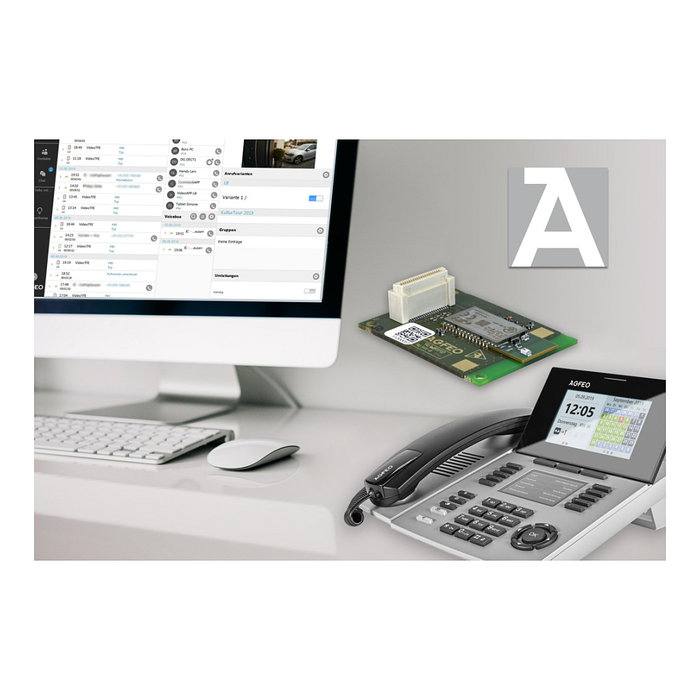 AGFEO ST 56 SENSORfon Teléfono IP Plata con Pantalla LCD y Altavoz