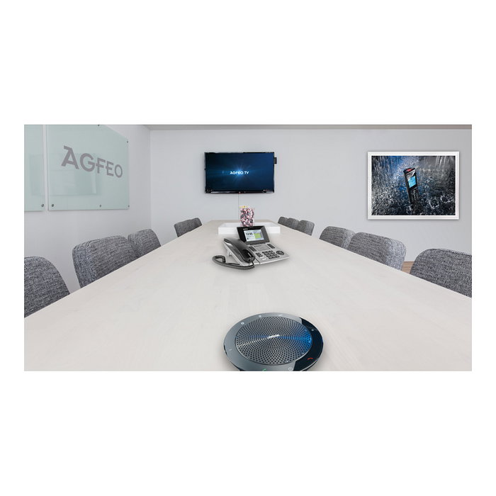 AGFEO ST 56 SENSORfon Teléfono IP Plata con Pantalla LCD y Altavoz