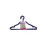 Mondex Perchas de alambre colores surtidos azul-marrón 39 cm, 10 uds