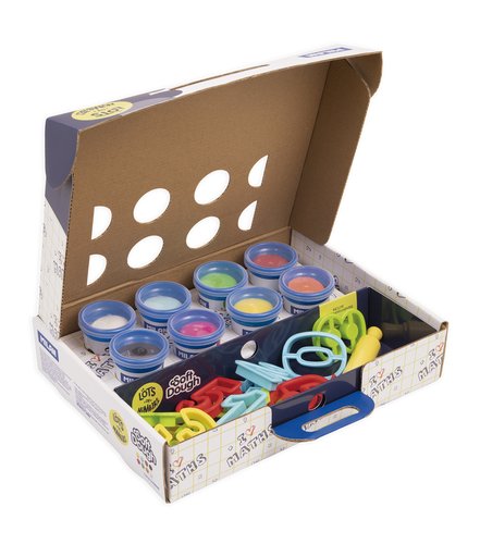 Milán Maletín Pasta Blanda Soft Dough con Números y 8 Botes de 59 g