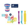 Milán Maletín Soft Dough Números con 8 botes de 59 g de pasta blanda y herramientas para aprender los números y las primeras operaciones